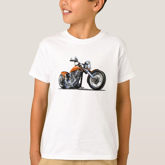 Cartoon Motorrad T-Shirt (Vorderseite)