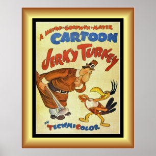 Cartoon Movie, Jerky Türkei, Gold & Black Back ~ P Poster