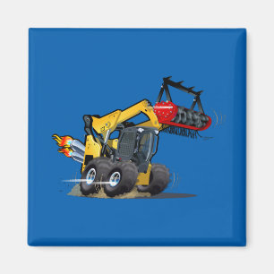 Cartoon Mulcher Magnet