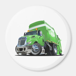 Cartoon-Müllwagen Magnet