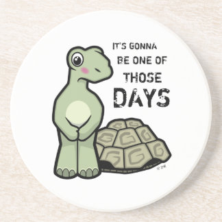 Cartoon-Muschel-lose Schildkröte Sandstein Untersetzer