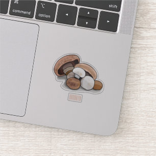 Cartoon Mushroom-Abbildung Aufkleber