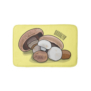 Cartoon Mushroom-Abbildung Badematte