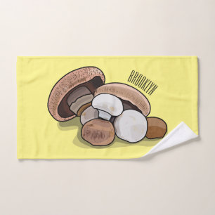 Cartoon Mushroom-Abbildung Badhandtuch Set