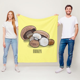 Cartoon Mushroom-Abbildung Fleecedecke