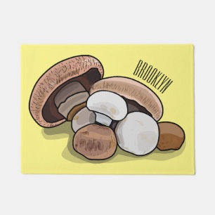 Cartoon Mushroom-Abbildung Fußmatte
