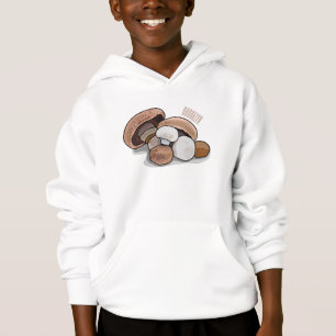 Cartoon Mushroom-Abbildung Hoodie
