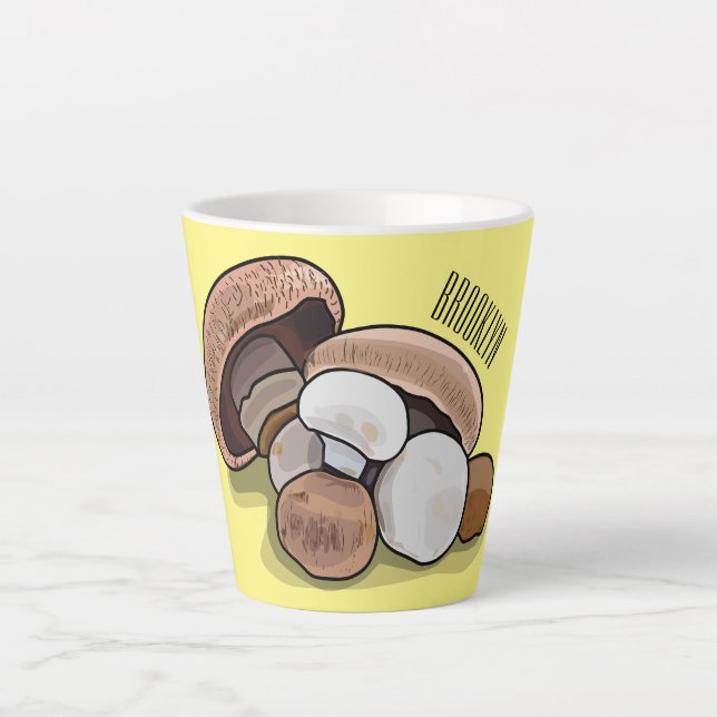 Cartoon Mushroom-Abbildung Milchtasse (Vorderseite)