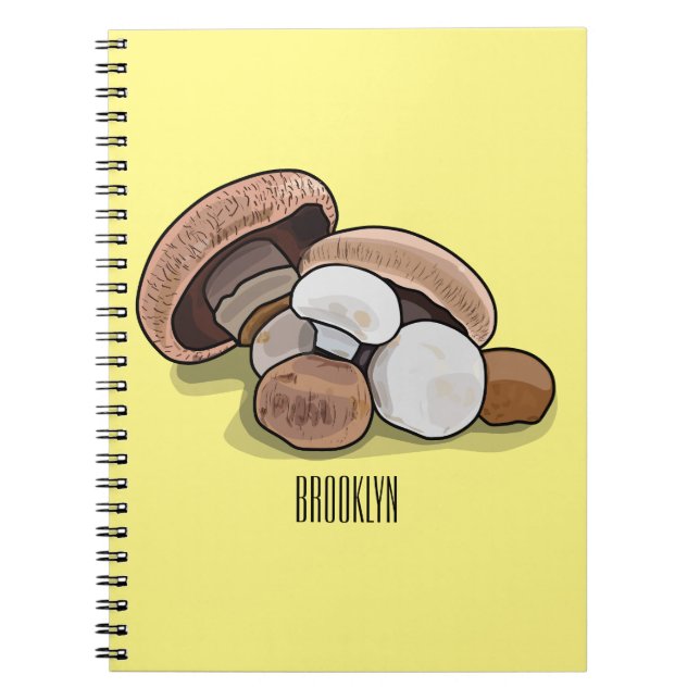 Cartoon Mushroom-Abbildung Notizblock (Vorderseite)