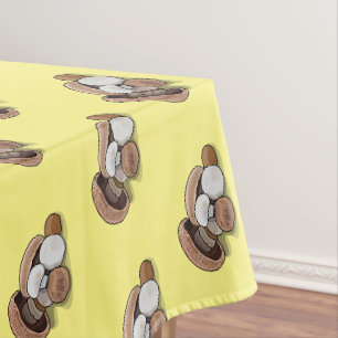 Cartoon Mushroom-Abbildung Tischdecke