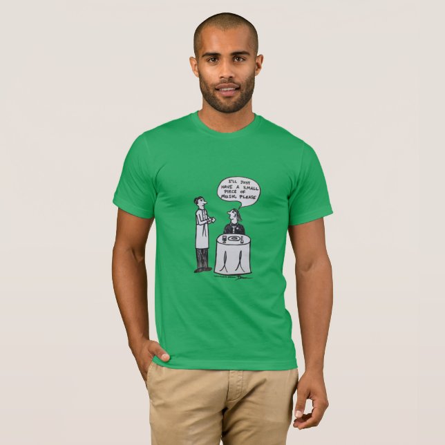 Cartoon Musik Restaurant Funny Joke T-Shirt (Vorne ganz)