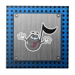 Cartoon-Musiknote Fliese