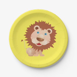 Cartoon Niedlich Circus Lion Geburtstagsparty Pappteller