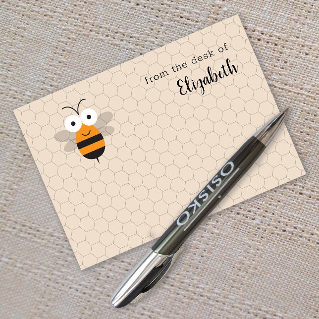 Cartoon Niedlich Funny Honey Bee Honeycomb Post-it Klebezettel (Von Creator hochgeladen)