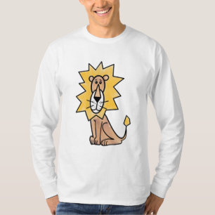 Cartoon niedlichen Löwen Kinder Retro Safari Dschu T-Shirt