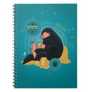 Cartoon NIFFLER™ mit Goldmünzen Notizblock