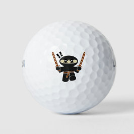 Cartoon Ninja Golfball