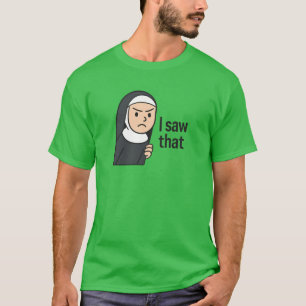 Cartoon Noni sah das Jesus-Mem T-Shirt