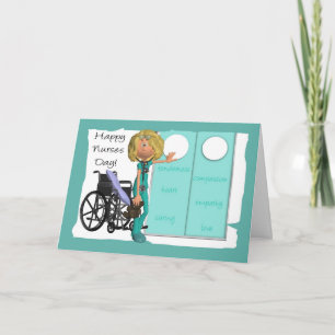 Cartoon Nurse, Nurses Day Greeting Card Karte
