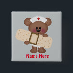 Cartoon Nurse Schaltfläche Namen hinzufügen Button<br><div class="desc">Design von Kristi W. Designs unter www.graphicsnbits.com</div>