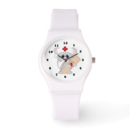 Cartoon Nurse Sportgelenkuhr Armbanduhr