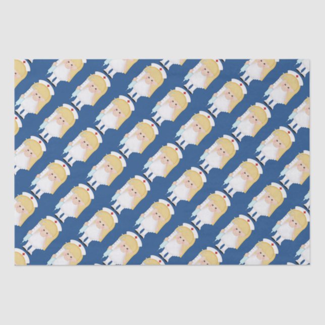 Cartoon Nurse Unterlebepapier Seidenpapier (Vorderseite)