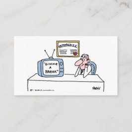 Cartoon- oder Terminkarte des Orthopädisten Visitenkarte