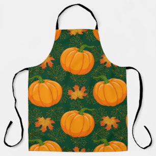 Cartoon Orange Pumpkin und Herbst Ahorn fallen le Schürze