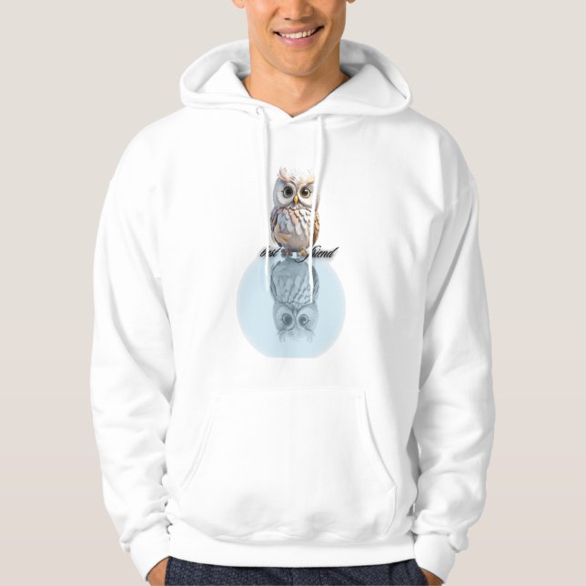 Cartoon Owl Design Hoodie (Vorderseite)