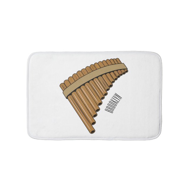 Cartoon Pan Flam / PanPipes Badematte (Vorderseite)