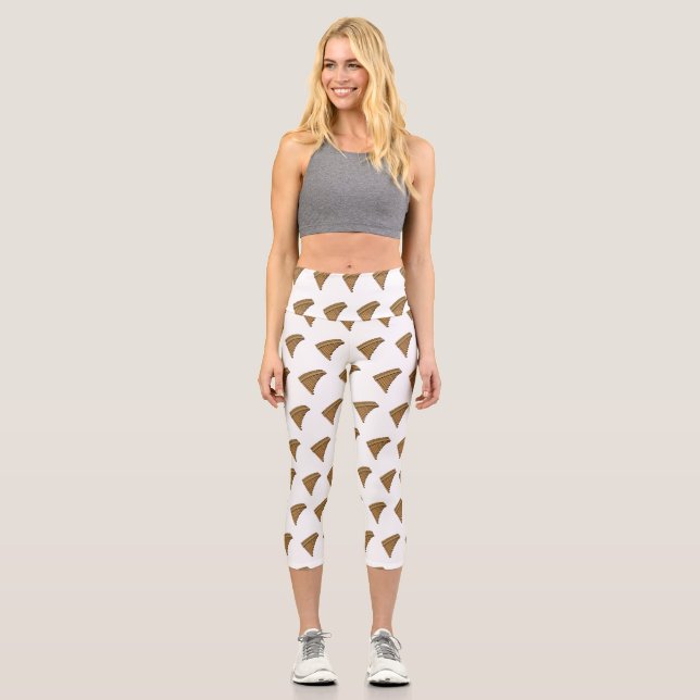 Cartoon Pan Flam / PanPipes Capri Leggings (Vorderseite)
