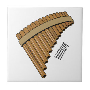 Cartoon Pan Flam / PanPipes Fliese