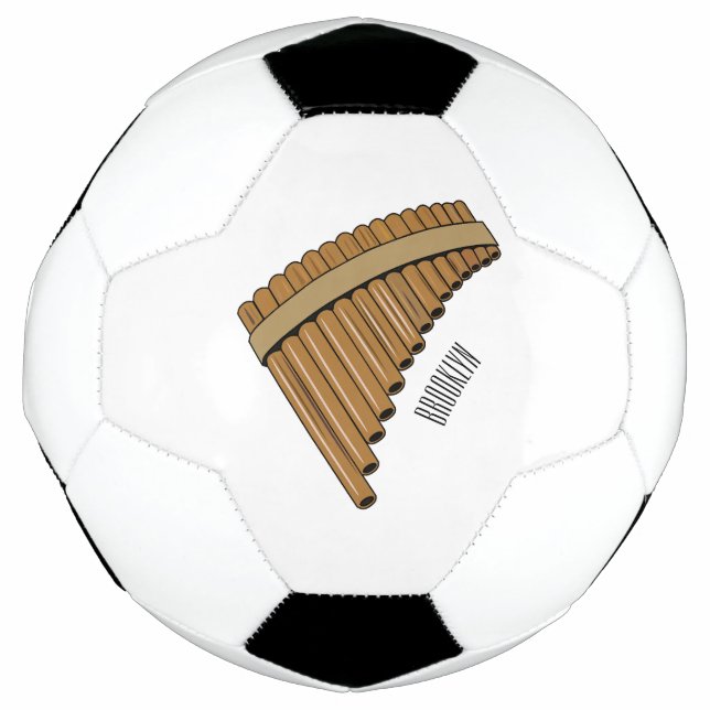 Cartoon Pan Flam / PanPipes Fußball (Vorderseite)