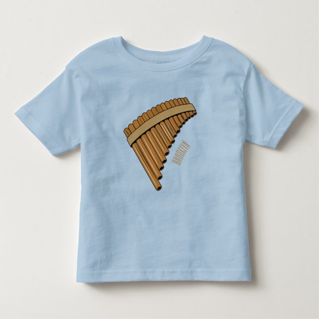 Cartoon Pan Flam / PanPipes Kleinkind T-shirt (Vorderseite)