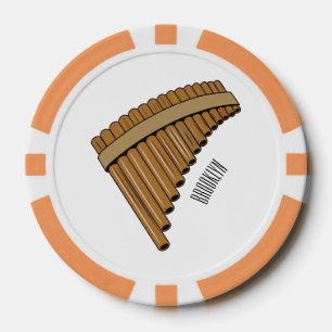 Cartoon Pan Flam / PanPipes Pokerchips