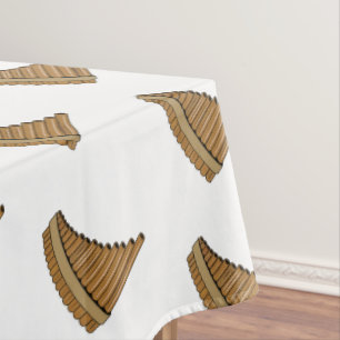 Cartoon Pan Flam / PanPipes Tischdecke