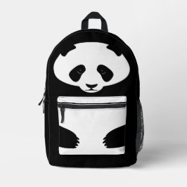 Cartoon panda bedruckter rucksack