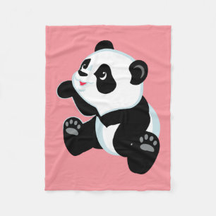 Cartoon Panda Fleecedecke