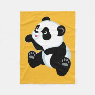 Cartoon Panda Fleecedecke