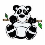 Cartoon-Panda Freistehende Fotoskulptur<br><div class="desc">Dieser niedliche Cartoonpanda,  der auf einem Stück Bambus kaut,  macht ein großes Geschenk für jeden möglichen Pandaliebhaber.</div>