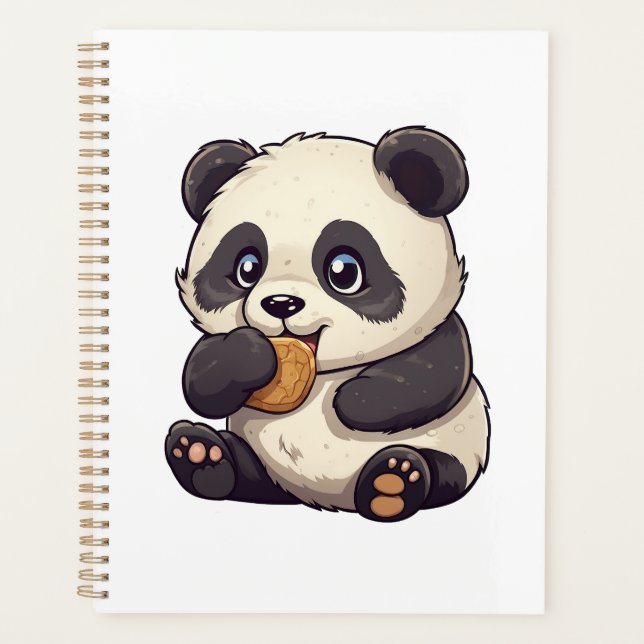 Cartoon Panda Illustration Planer (Vorderseite)