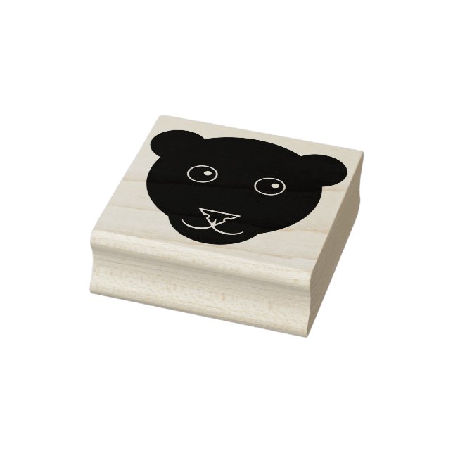 Cartoon Panther Face Rubber Briefmarke Gummistempel (Stempel)