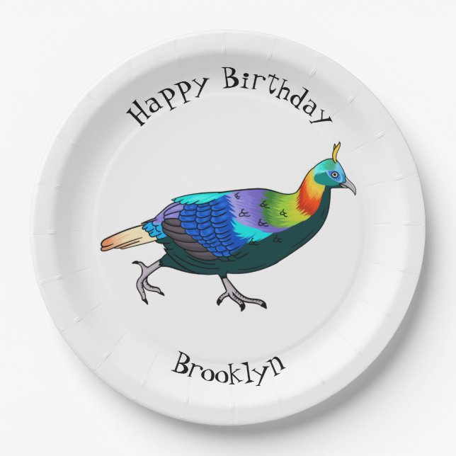 Cartoon Pappteller (Vorderseite)