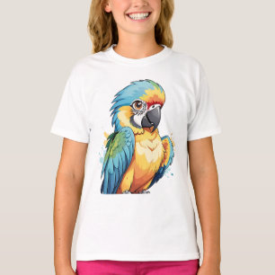 Cartoon Parrot Bird Geschenk für Kinder T-Shirt