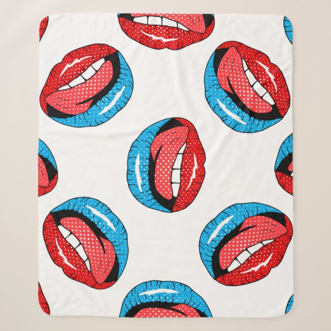 Cartoon-Patch-Abzeichen: Retro-Pop Sherpadecke (Vorderseite)