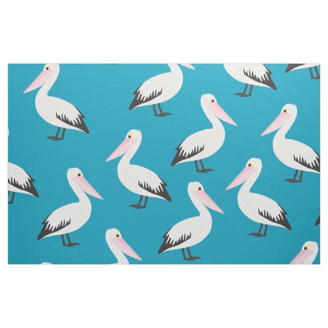 Cartoon Pelican Print Pattern Stoff (Fat Quarter (45,7 x 55,9 cm))