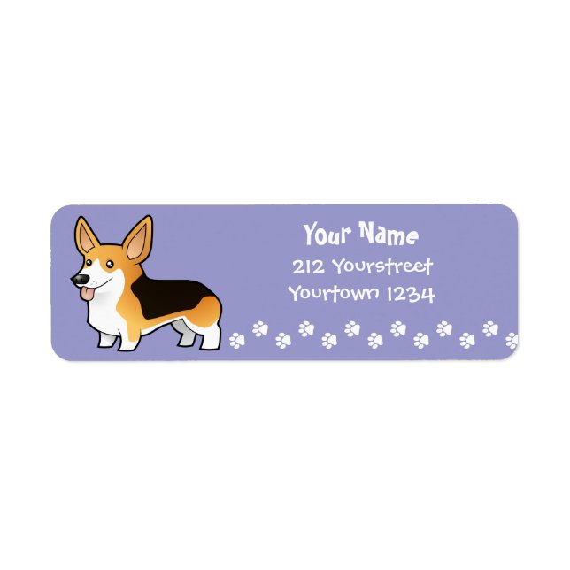 Cartoon Pembroke Welsh Corgi (Vorne)