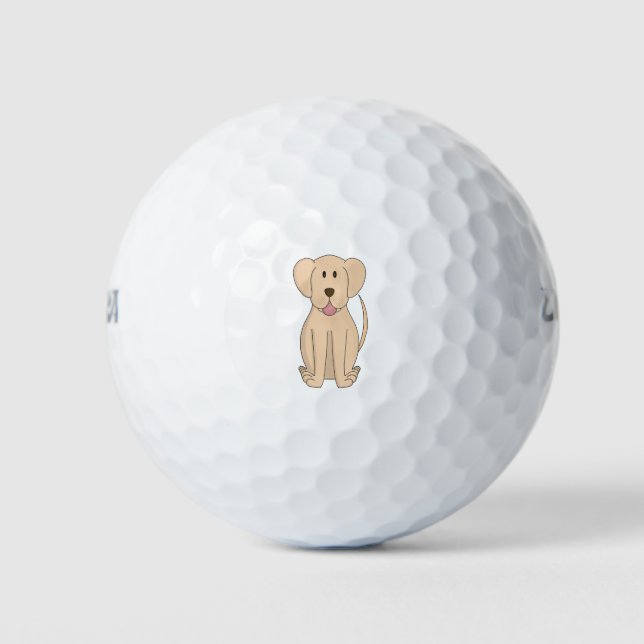 Cartoon Phantastisch Labrador Retriever Golfball (Vorderseite)