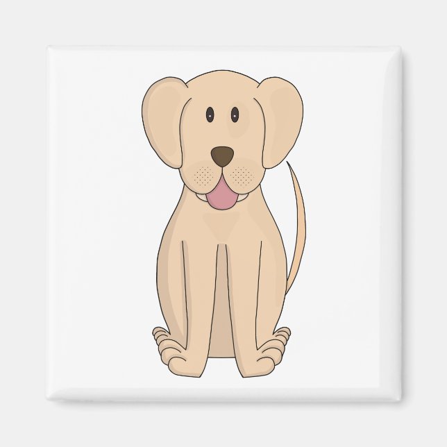 Cartoon Phantastisch Labrador Retriever Magnet (Vorne)