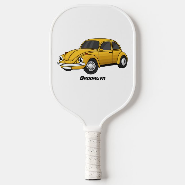 Cartoon Pickleball Schläger (Vorderseite)